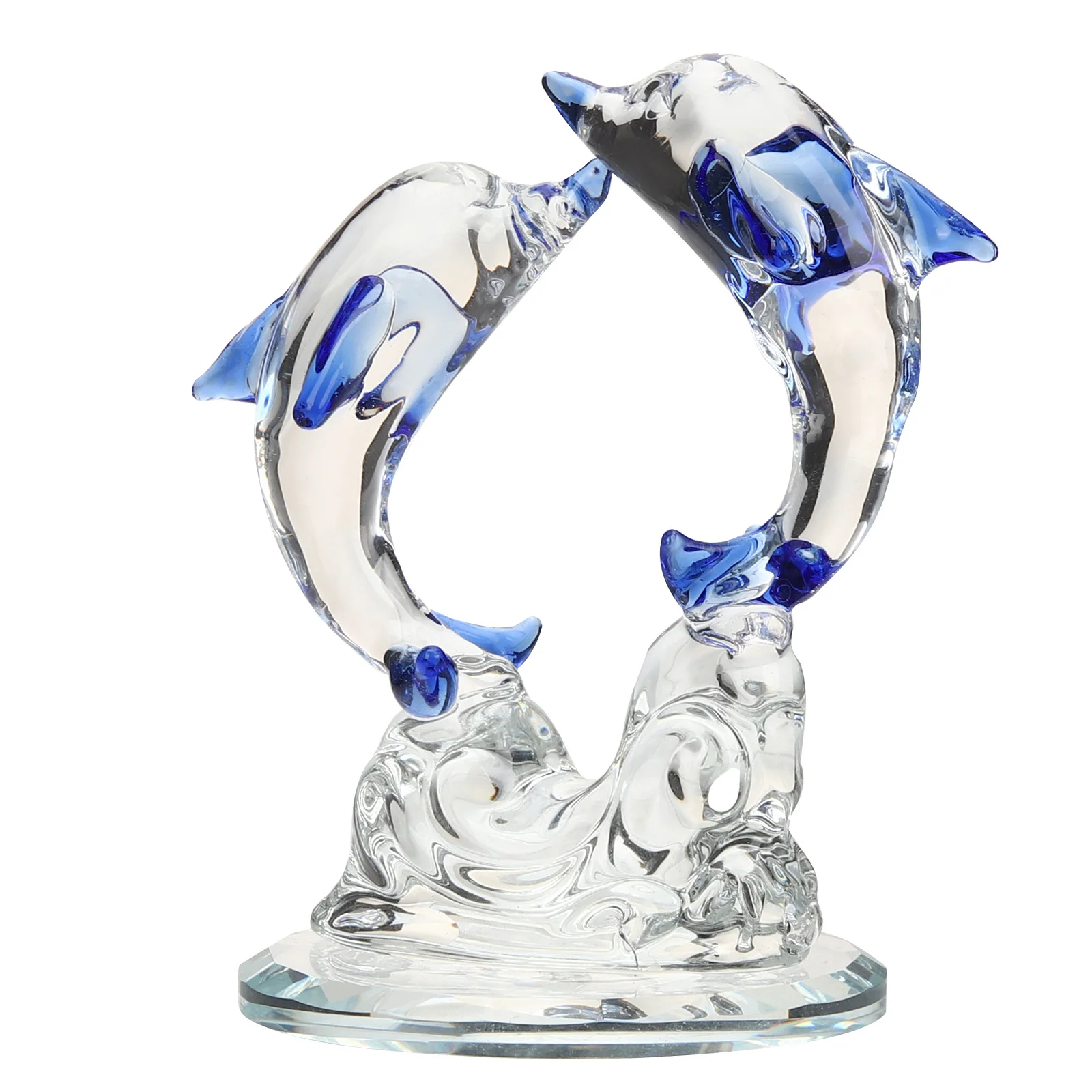 

Creative Dolphin Ornament Crystal Home Desktop Decor Unique Adorable Accessory Living Room Cabinet Wine Cabinet Bar Study
