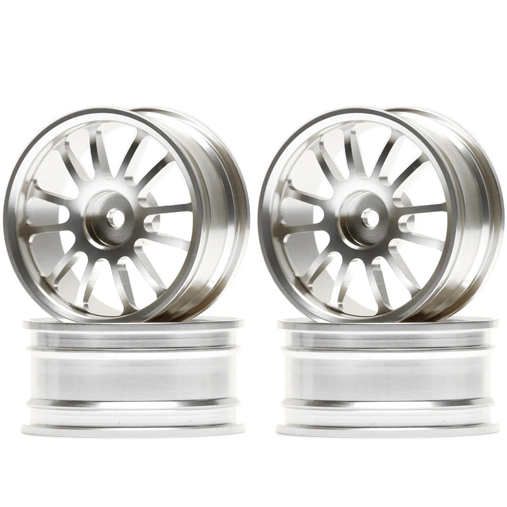 NEW ENRON Aluminum Alloy 12 Spokes Wheels Rims Hub 4Pcs for RC On-Road Drift Car 1/10 Traxxas HSP HPI Tamiya Kyosho RedCat SAKUR