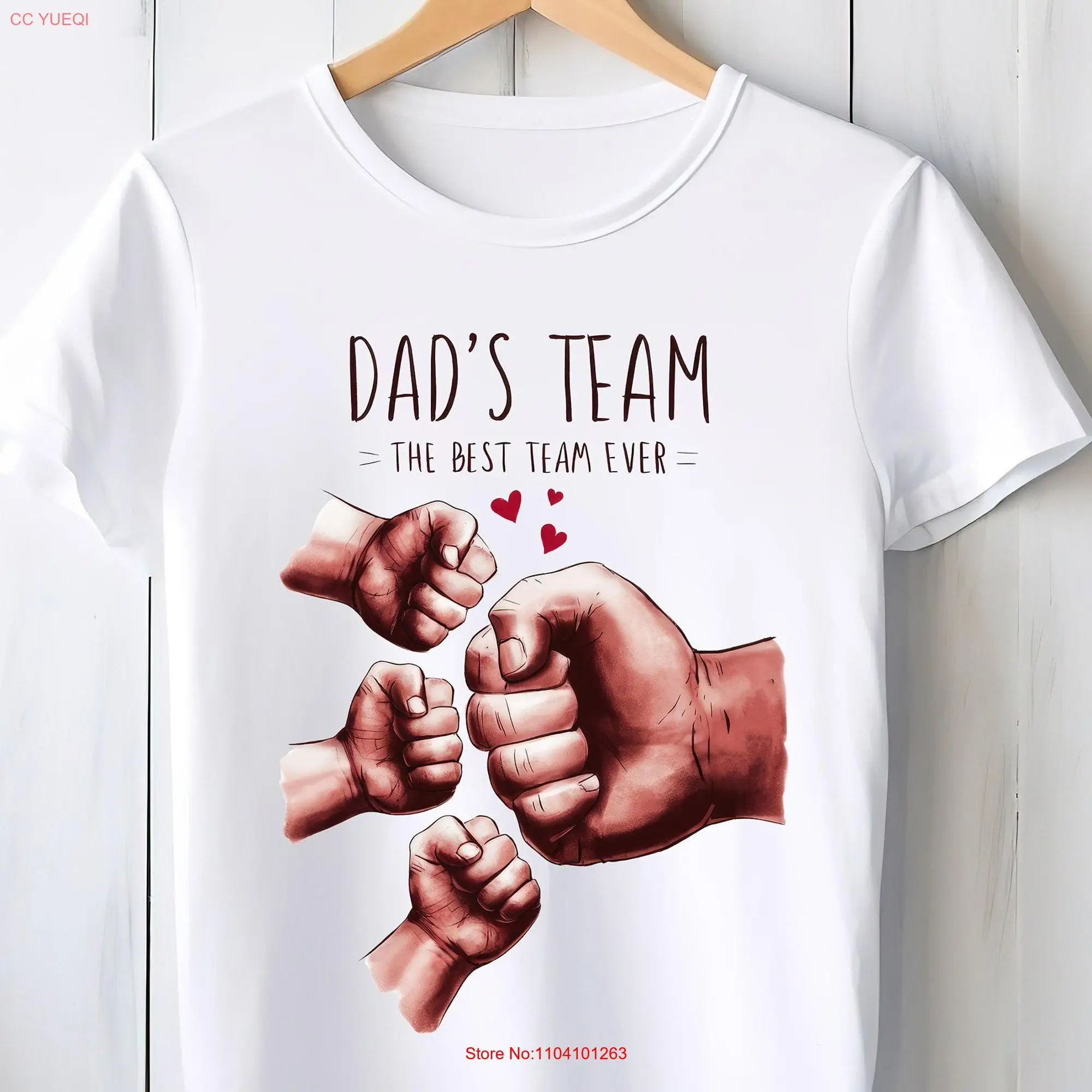 Personalized Fist Bump Father's Day T Shirt From Wife Best Dad Funny ShirtCustom Daddy's Team SweaT Happy