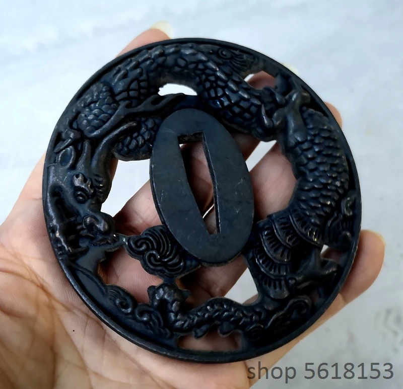 Alloy dragon tsuba for Japanese sword katana wakizashi tanto