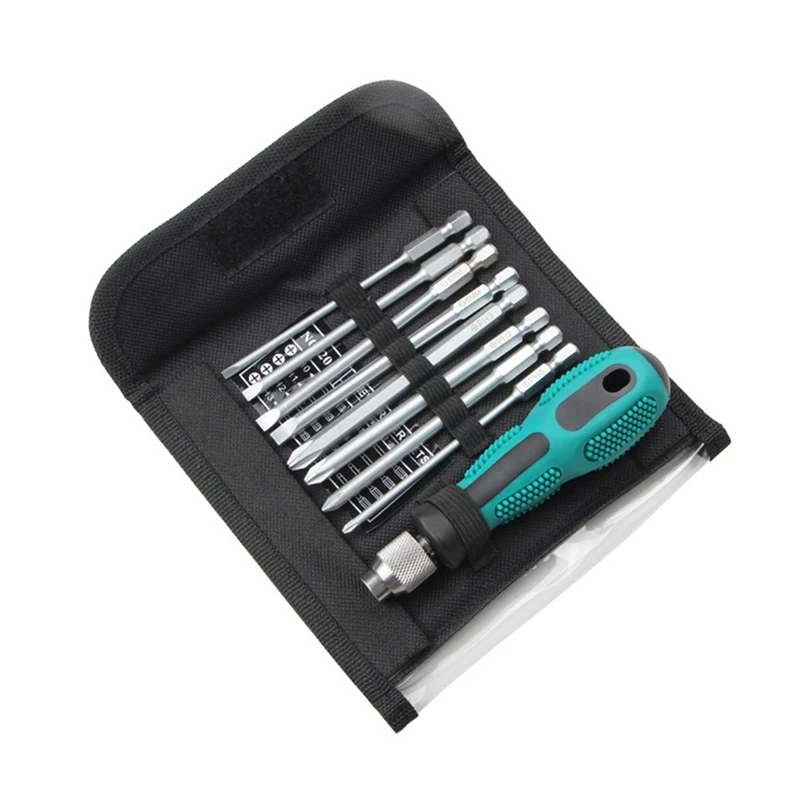 9-In-1 Screwdriver Set High Quality 9-In-1 Screwdriver Set Maintenance Tools Eight-Bit Screwdriver Portable Set Carry-On Bag