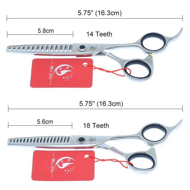 Meisha 5,75 Zoll Friseurschere, professionelle Ausführung, 8/12/14/18 Zähne, Ausdünnungsschere für Friseursalons, Styling-Schere, A0160A – Detail 19