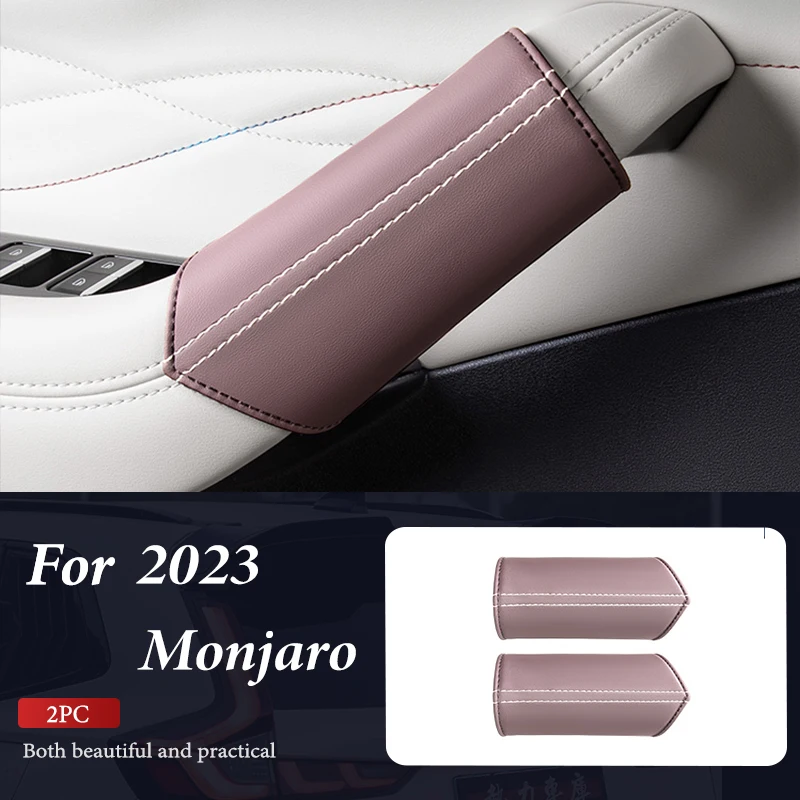 

For 2023 2024 geely monjaro kx11 interior accessories door armrest seat covers door handle protector leather