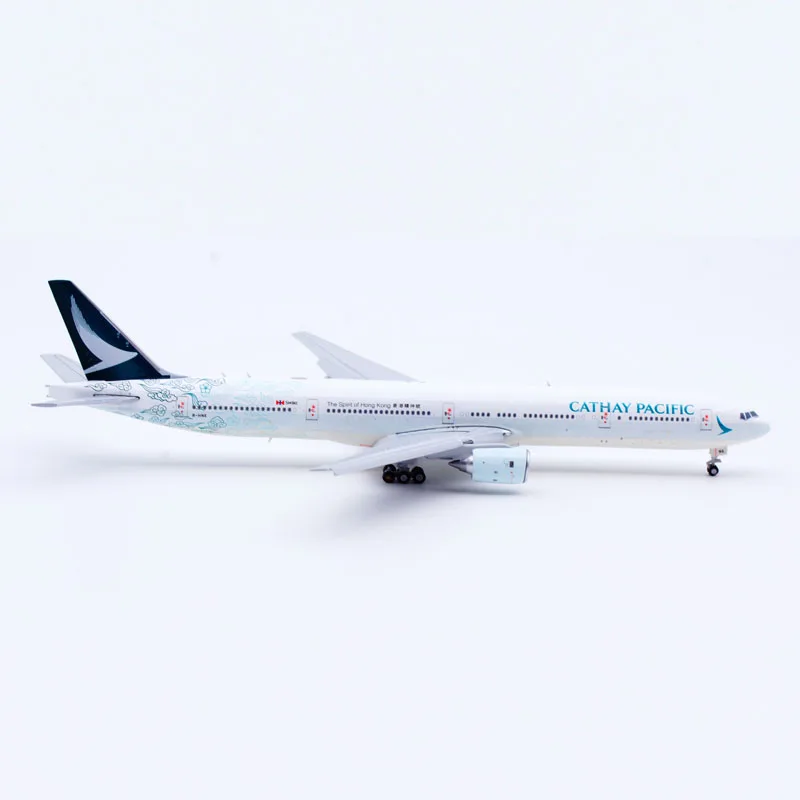 XX4129A hadiah Pesawat koleksi logam campuran JC Wings 1:400 Cathay Pasifik pastikan B777-300 Diecast pesawat Jet Model B-HNK tutup bawah