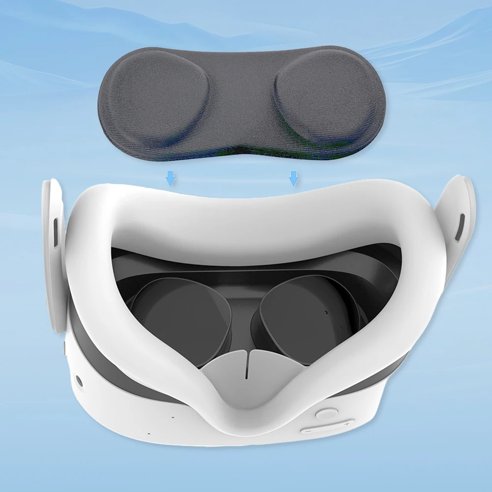 غطاء حماية للعدسة مضاد للخدش والغبار حافظة عدسات VR لعدسة Meta Quest 3S/3/2/Pico4 Ultra VR