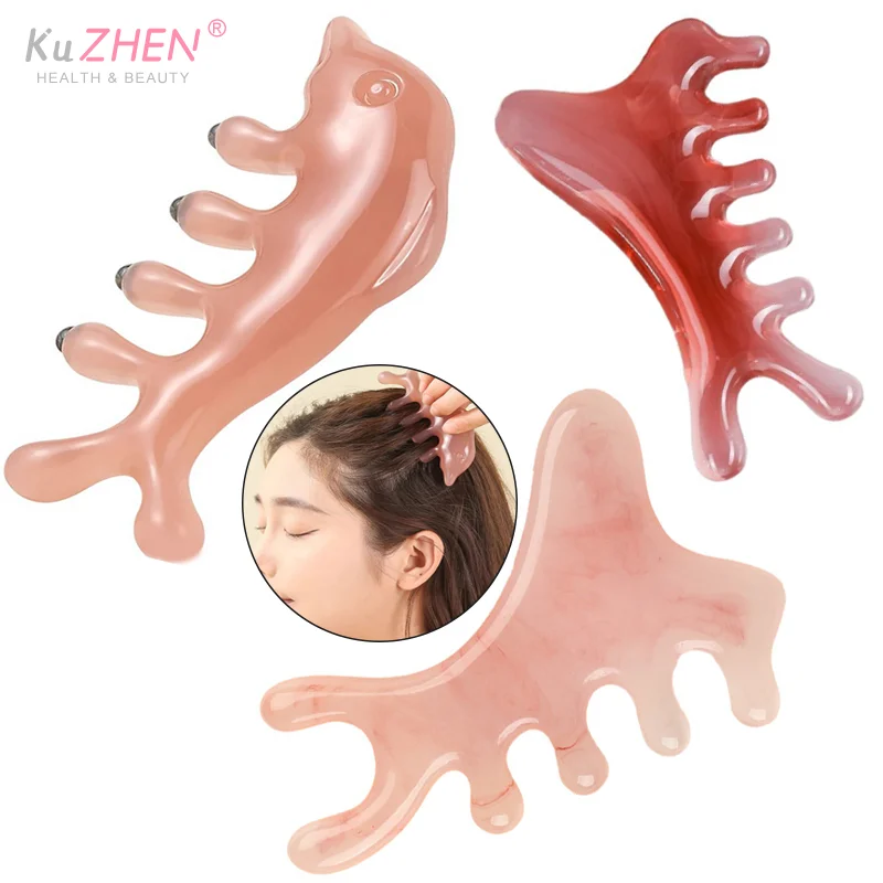 

1PCS ABS Magnet Cartoon Therapy Dolphin Massage Comb Head Massager Meridian Scalp With Storage Bag Body Home Health Massage Tool