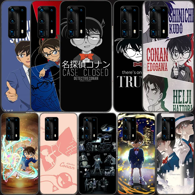 Detective Conan Soft Clear Phone Case For Huawei P30 Lite P10 P20 P40 P50 Pro Mate 40 Pro 30 20 10 Lite Cover Silicone