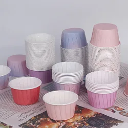 Hot 50 Pcs Large Muffin Cupcake Liner Cake Wrappers Baking Cup Tray Case Cake Paper Cups Pastry Tools Party Supplies