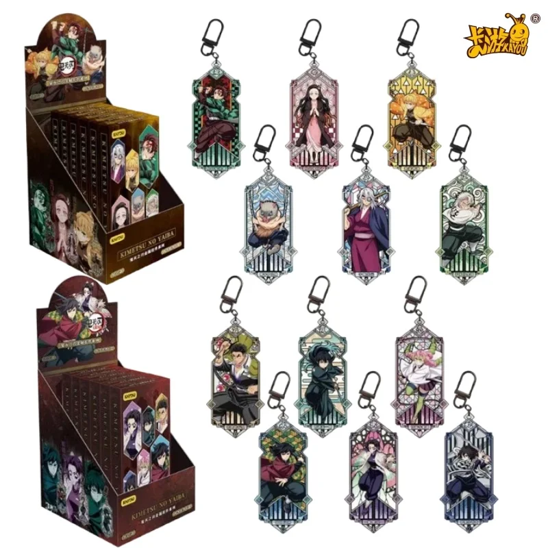 

KAYOU Demon Slayer Shinobu Kocho Insect Pillar Metal Pendant Blind Draw Keychain Anime Character Ornament Backpack Hanging Decor