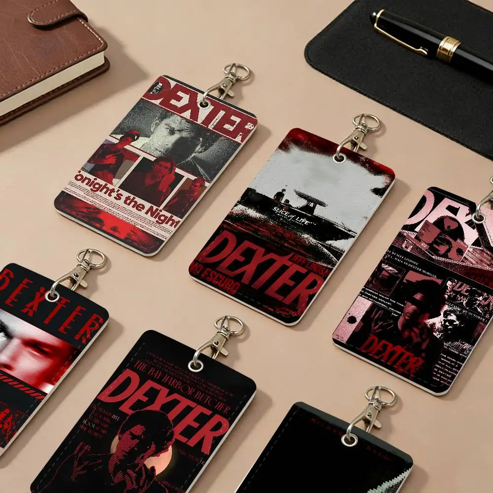 

Классические кожаные чехлы для карт D-Dexter из ПУ-кожи, защитные чехлы для студенческих удостоверений с защитой от потери, брелок для карт доступа в кампус