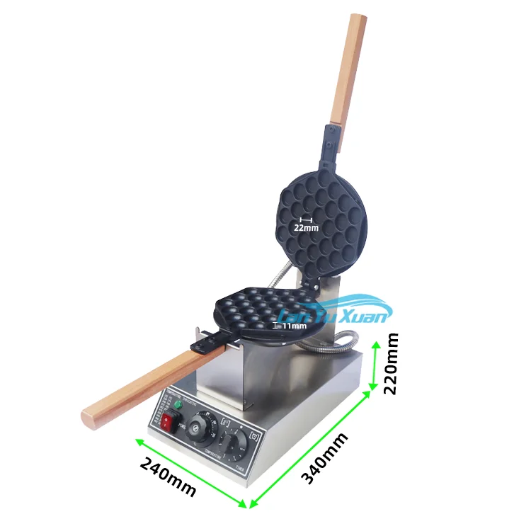 Snack Equipment Commercial Belgian Waffle Rotary Machine Egg Bubble  Maker