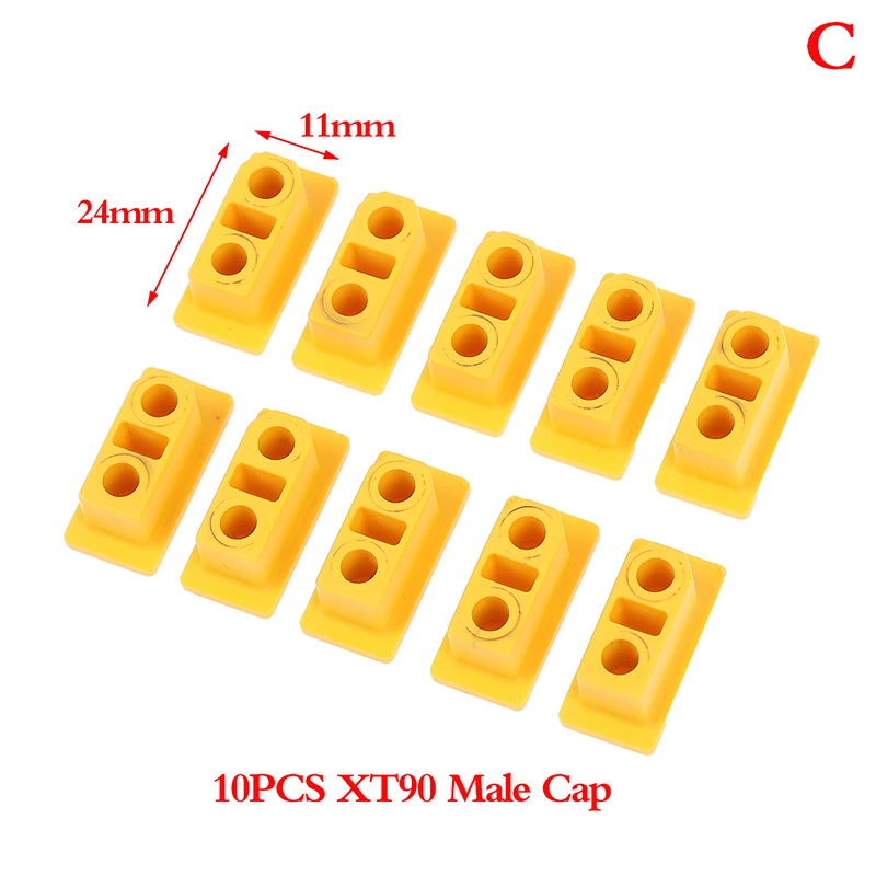 10 pz XT60 XT90 T spina maschio femmina connettori proiettile spina custodia di protezione PVC cappuccio antipolvere per RC Drone