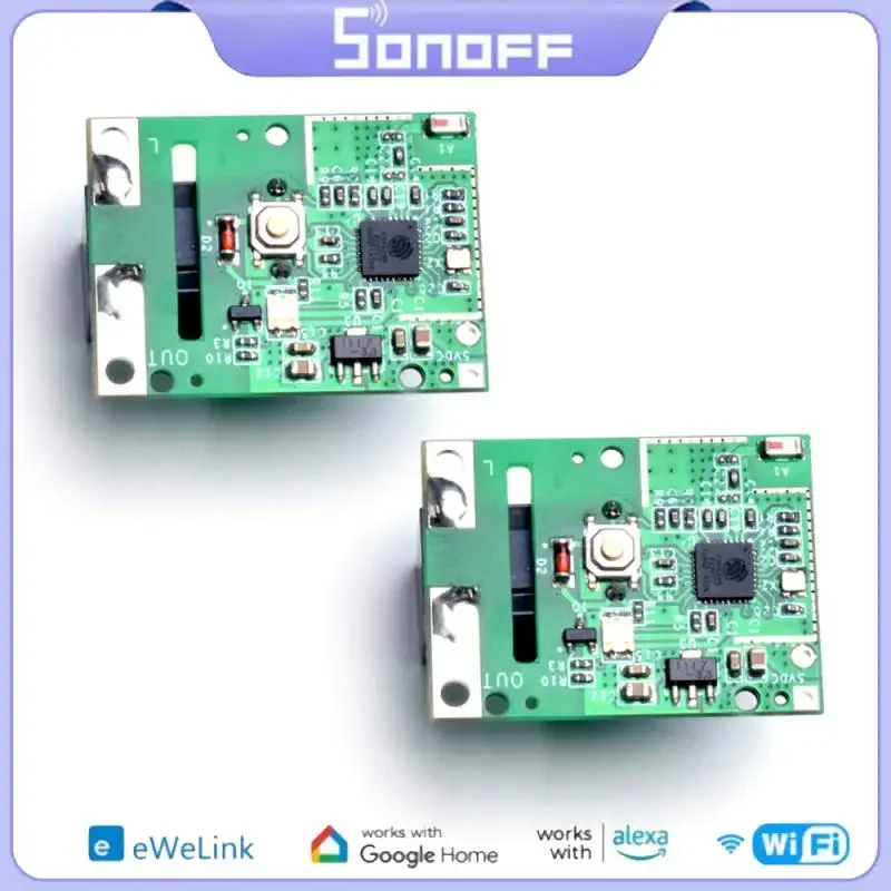 DL SONOFF Wifi RE5V1C 5V DC Smart Switch Relay Module Smart Home Automation For EWelink Alexa Google Home Voice APP Control