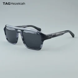TAGHezekiah luxury brand polarized sunglasses men superior quality vintage brand designer sunglass UV400 Goggles women 8763