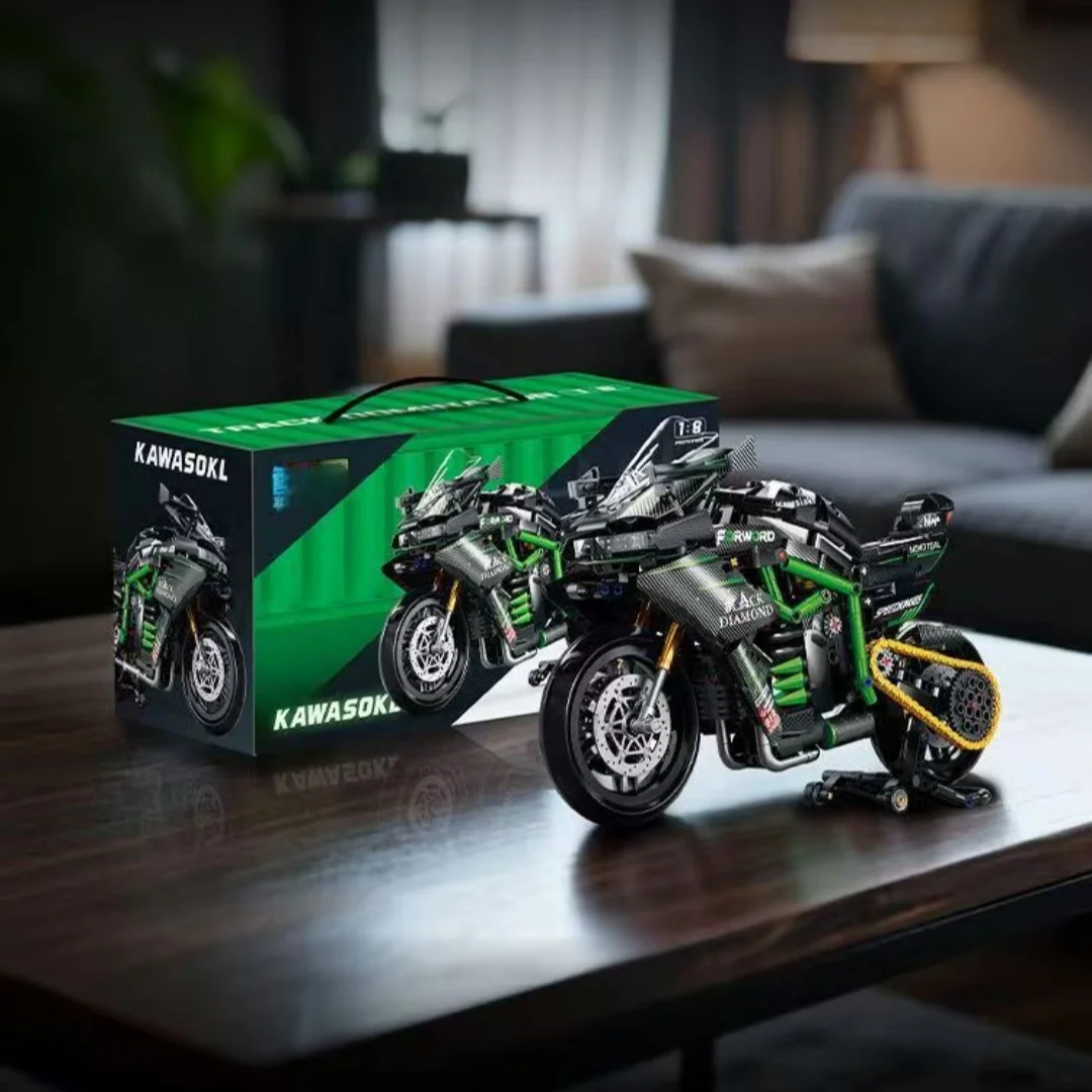Bloques de Construcción de Motocicleta H2 SX 2026, Modelo de Moto de Carreras Urbana, Ladrillos Decorativos para Escritorio, Juguete DIY, Regalo