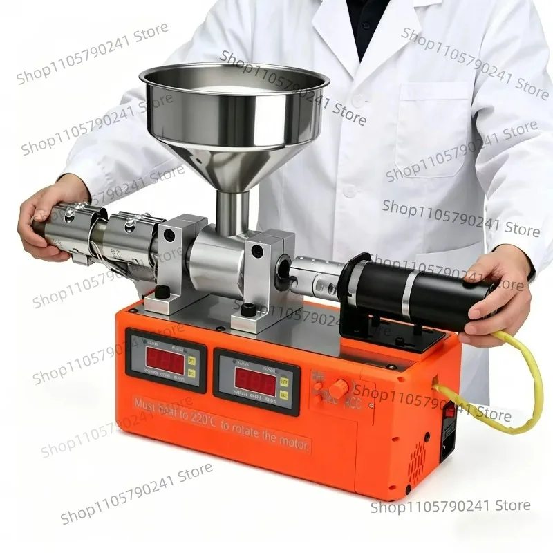 Desktop Single Screw Extruder Machine 110V/220V for PETG PLA ABS Thermoplastic Recycling 3D Filament Making