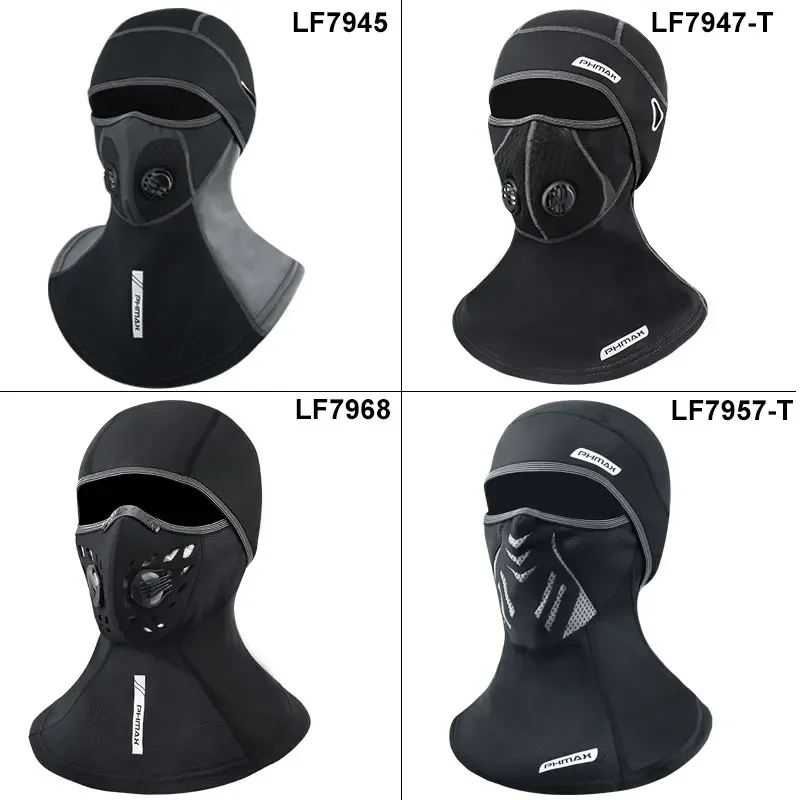 PHMAX Cycling Cap Winter Warm Balaclava Hat Outdoor Sport Full Face Cover Scarf Motorcycle Bike Helmet Liner MTB Bike Headwear