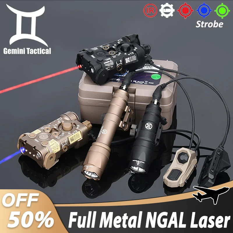 

Tactical L3 NGAL Full Metal Red Green Blue IR Laser Wadsn M300A Scout Light UNAxon Switch Ngal Strobe White LED Flashlight