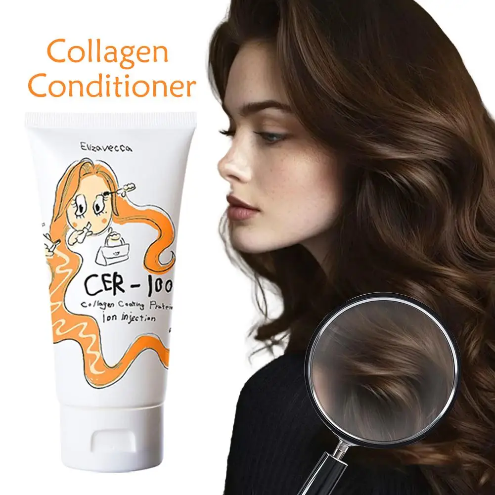 

Hair Conditioner Cer-100 Collagen Keratin Filled Formulation- Nourishing Essential Oil Revitalize Deep Repair Dry Damaged Hair