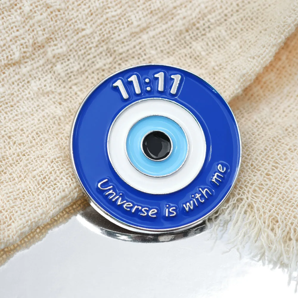 Blue Evil Eye Brooch 11:11 Ang - Embroidery Initials ulasan dan harga