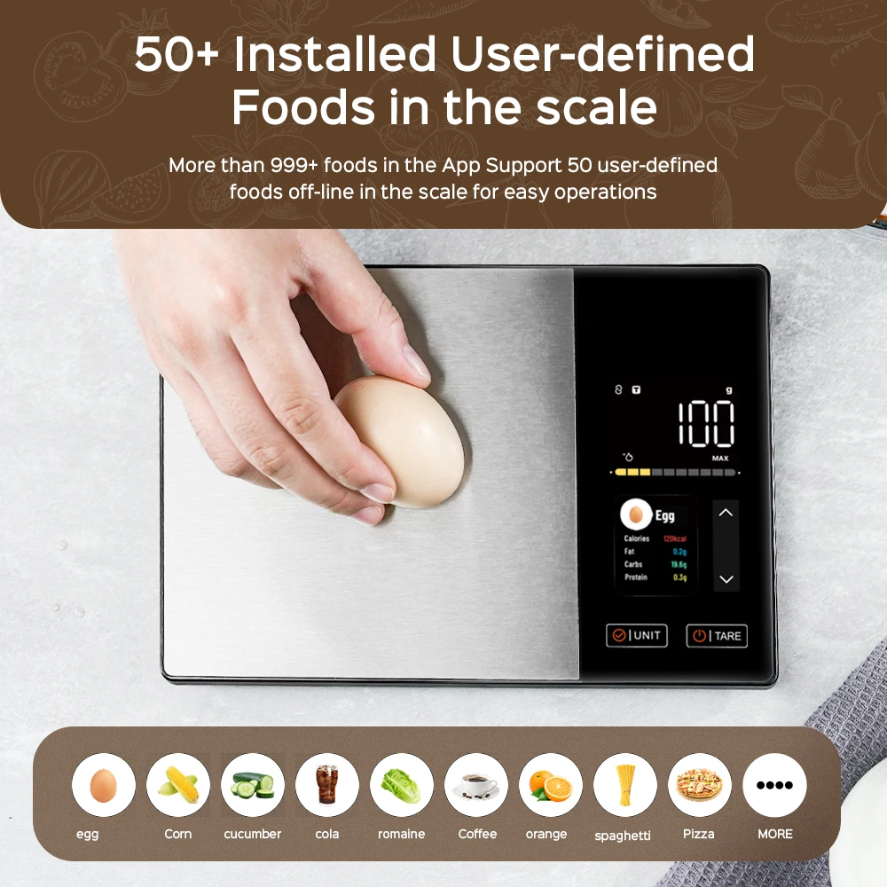 Smart Kitchen Scale with APP F - Fitness Nutrition Diet ulasan dan harga