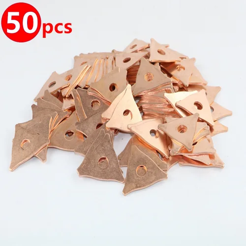Paquete de 50 Uds. De arandela de estrella de tracción de Panel, arandela triangular de tracción de abolladuras para soldador por puntos, consumibles para máquina de soldadura por puntos