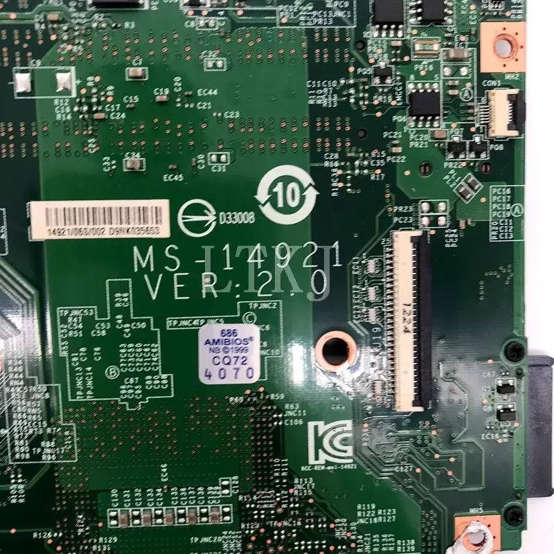 لوحة أم عالية الجودة للوحة الأم MSI GE40 PGA947 DDR3 PN: MS-14921 rev2.0 100% تم اختبارها بالكامل