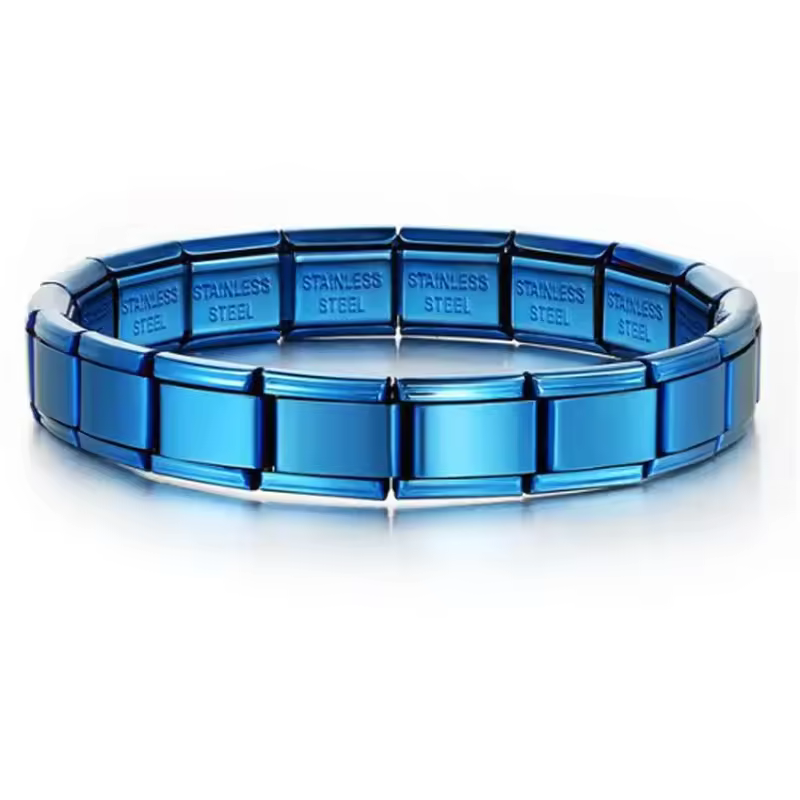 For Women Men Italian Charm Link 9mm Width Silver Gold Color Stainless Steel Bracelets on Hand DIY Making Jewelry Wholesale - Image 21