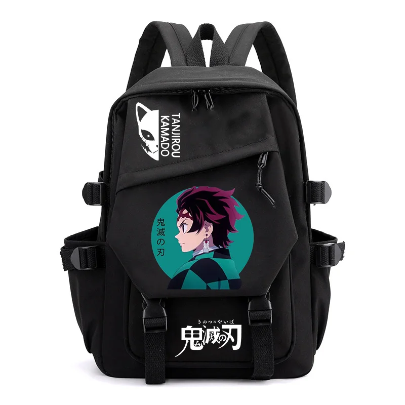 Cross-border Amazon Cartoon Demon Slayer Men's Backpack Travel Large Capacity Computer Student School Bag