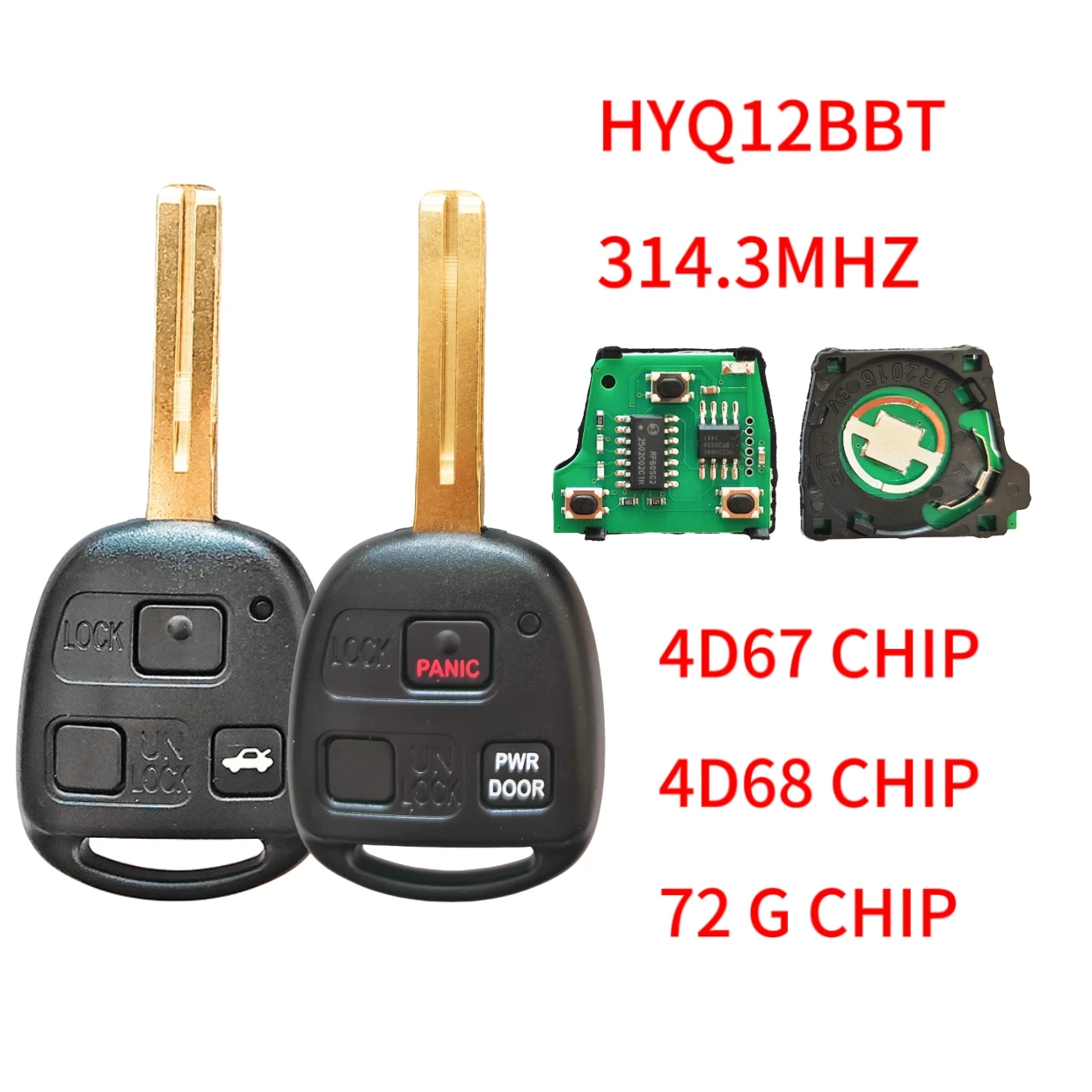 

Sunshine HYQ12BBT 314.3mhz 4D67/68/72 G Chip Car Remote Key 89070-48821 For Lexus RX330 RX350 LS430 ES330 SC430 RX400H 2004-2010