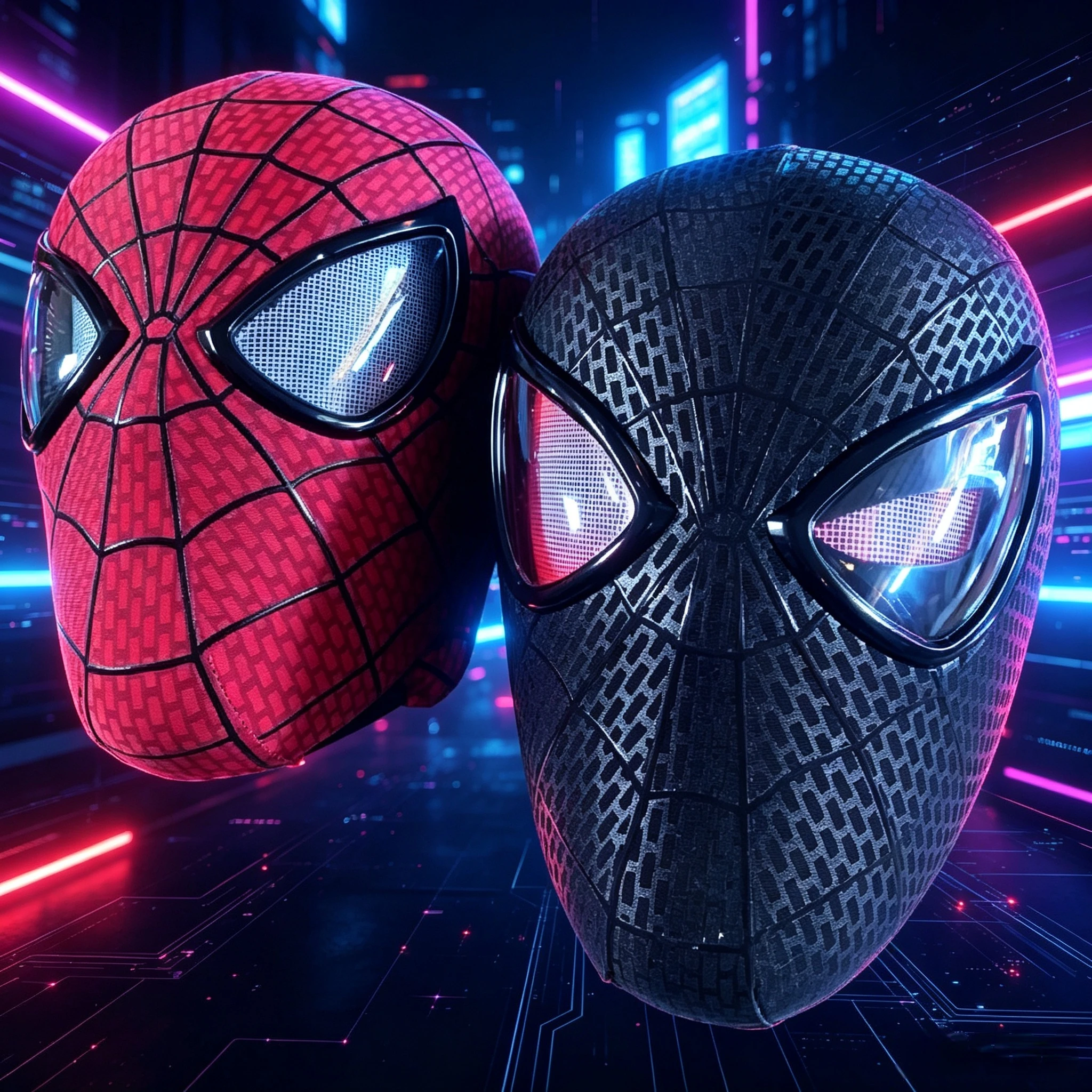 Anime The Amazing Spider-Man Headgear Decor Toy Black/Red Electronic Mask 1:1 Cosplay Spiderman Mask Gift Ring Rc Christmas Gift