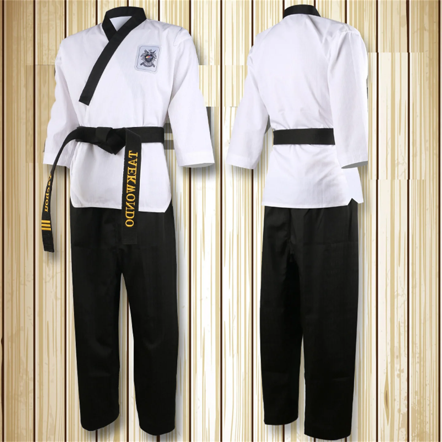 Dla dorosłych i dzieci Jujutsu Dobok Taekwondo Uniform Kungfu Coach Suit gimnazjon strój treningowy mężczyźni kobiety karate koszula i zestaw spodni