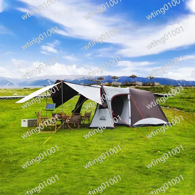 for Camping Automatic Tent Thickened Double Layer One Room One Living Room Quick Opening Rainstorm Proof Sun Protection Beach