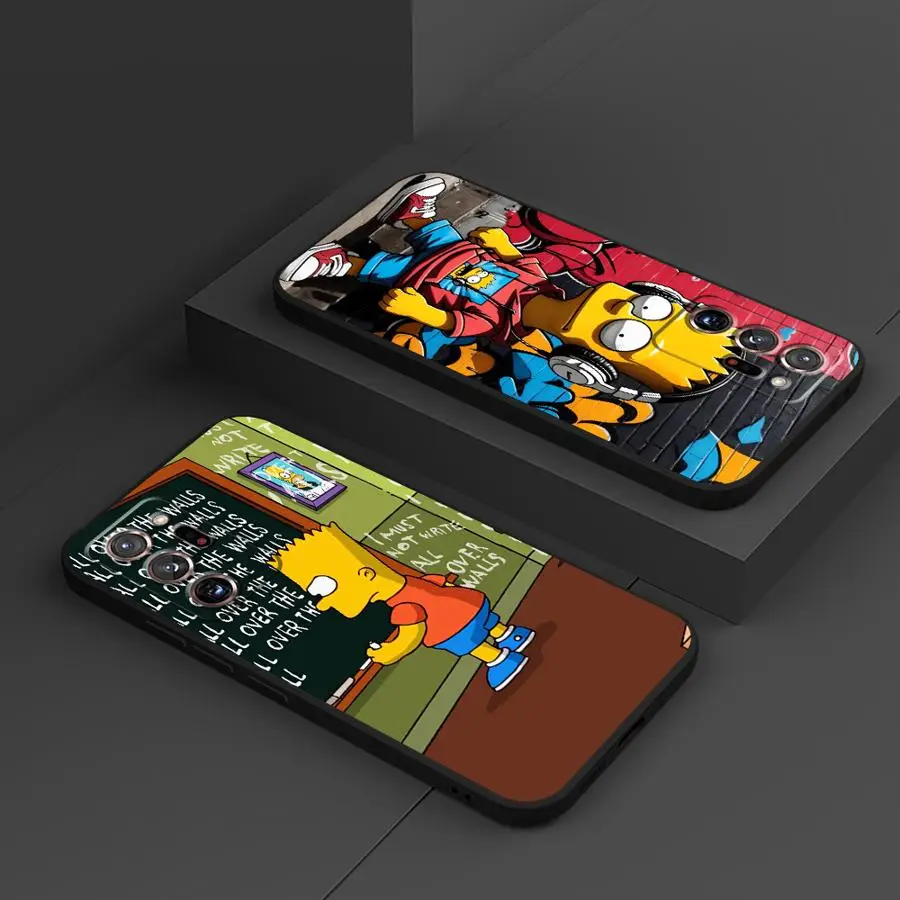 Чехол Simpson Cool для Samsung Galaxy A05 A10 A20 A50 A70 A01 A02 Note 20 Ultra 9 10 A06 A04 A30 A40 A03 Мягкая задняя крышка для телефона