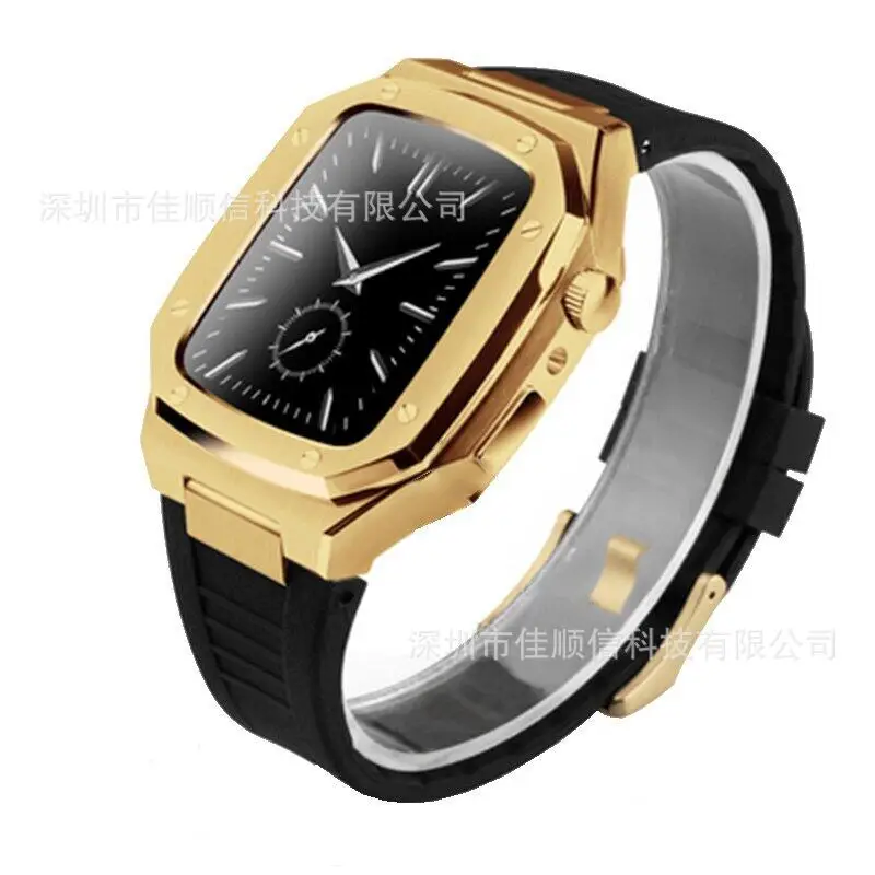

Подходящий силиконовый ремешок из нержавеющей стали Apple Watch 8 поколения 7 поколения 44 мм