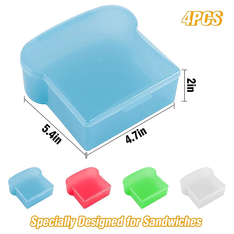 سيليكون الخبز الحاويات المحمولة السوشي الحلوى ساندويتش نخب الغذاء صندوق تخزين microwavable شفافة المطبخ الغداء بينتو بو