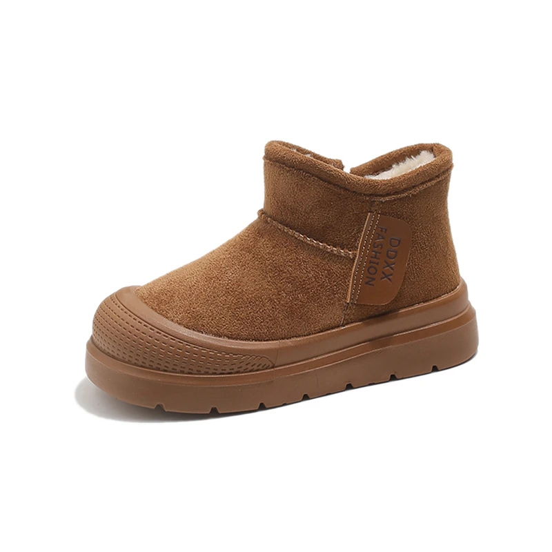 2025 شتاء جديد الأطفال أحذية بوت قصيرة غير رسمية للفتيات موضة الكورية نمط لينة أسفل المضادة للانزلاق أحذية قطنية متعددة الاستخدامات