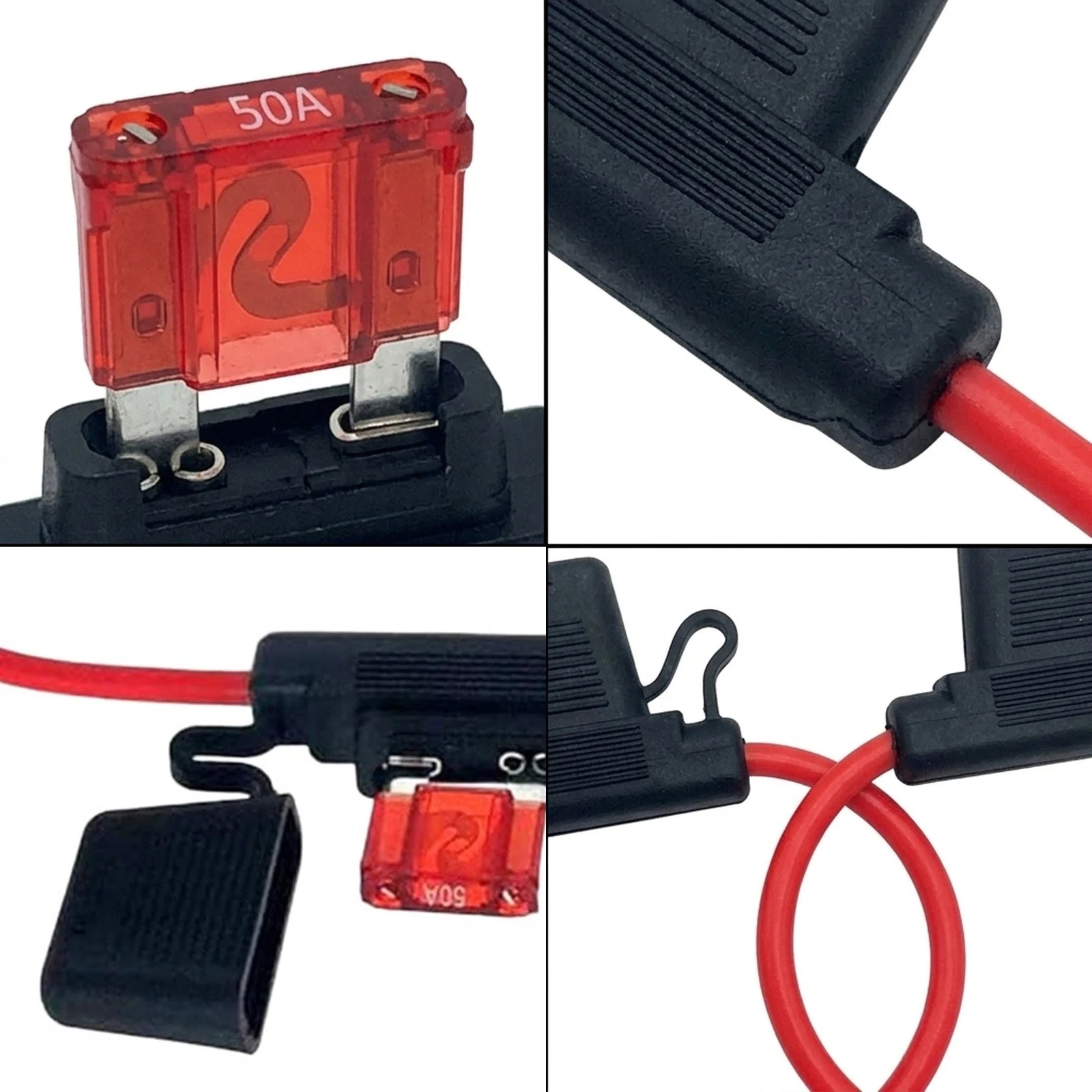 15.75 Inches L 10 AWG Fuse Holder Automotive Fuse Holder Fuse Holder Easy To Install Optimal Performance 15.75