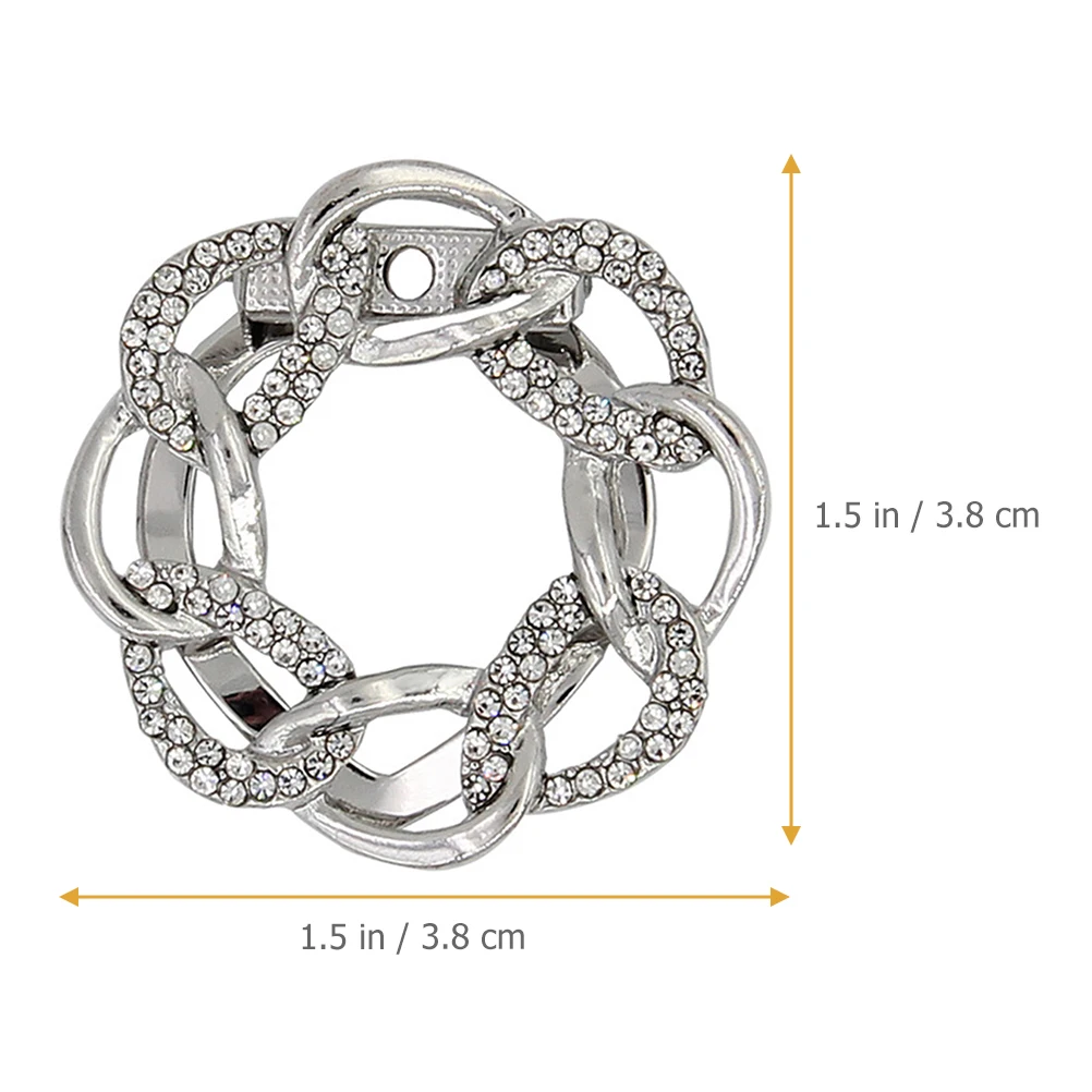 وشاح للنساء T التعادل مشبك الملابس التبعي وشاح حلقة تي شيرت كليب فستان مشبك سترة كليب قميص العلاقات الدائري