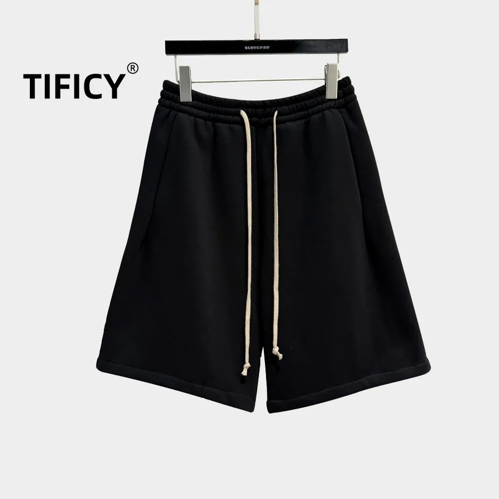 

High Street Dark Ro шорты мужские свободные прямые потертые спортивные спортивные штаны с завязками ретро повседневные шорты пять четвертей