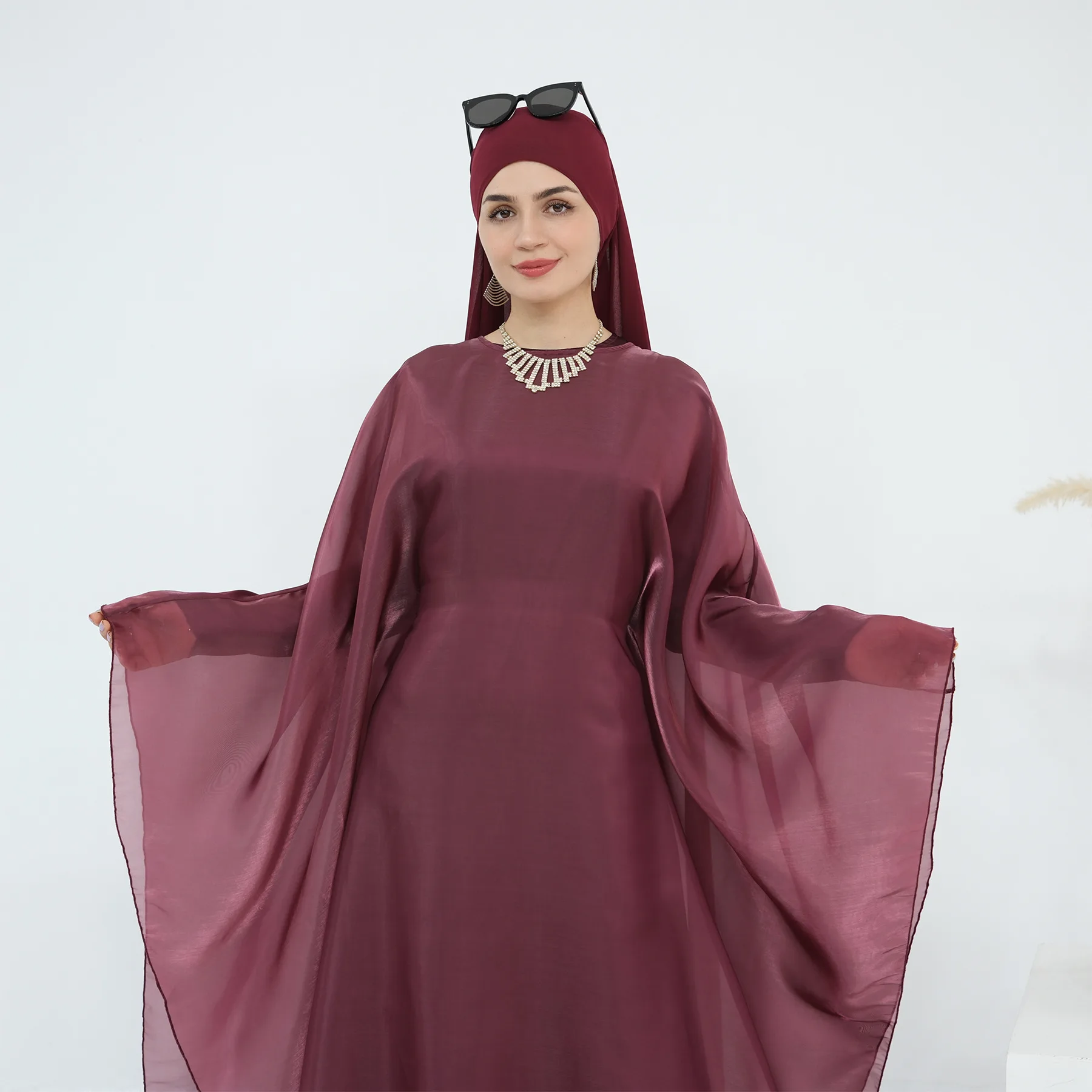 

Muslim Sets Women Butterfly Abaya Cloak Jalabiya Kebaya Dubai Kaftan Islam Clothing Caftan Marocain Femme Musulmane Djellab Robe