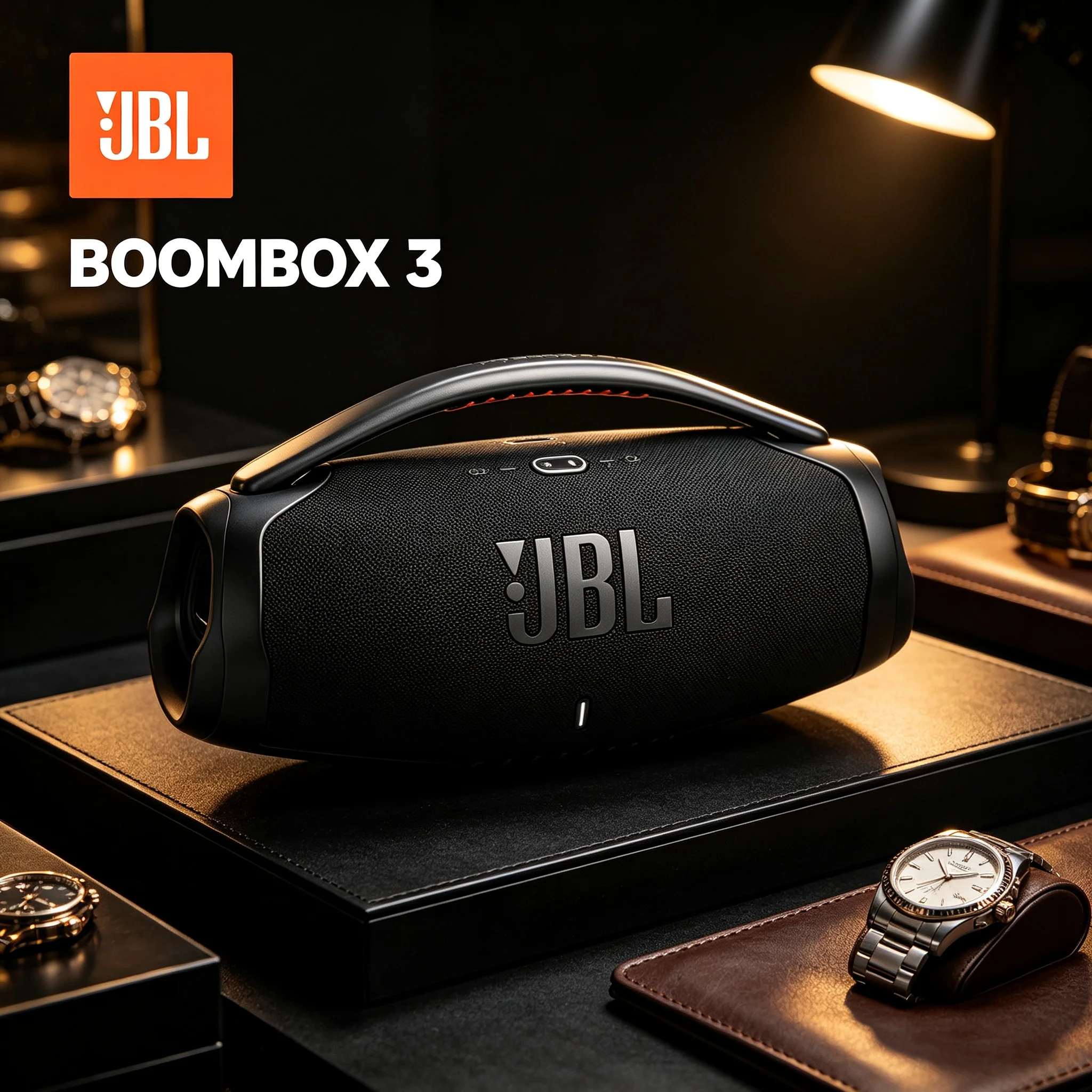 JBL BOOMBOX3 + CLIP5 Wireless Bluetooth Speaker Bundle Powerful Sound Mini Clip Speaker for Camping Party Travel