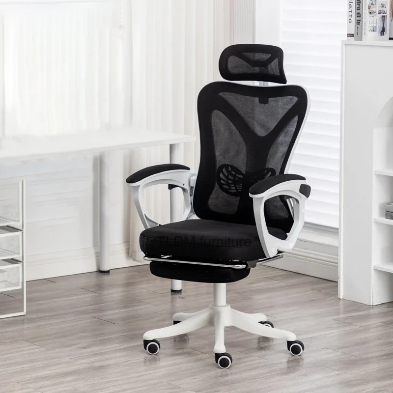 

Modern ergonomic grid office chairs with armrest and foot support for relaxation and comfort, gaming chairs, bedrooms, study