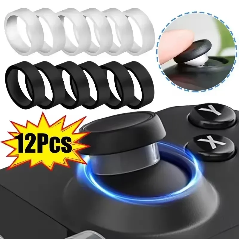 Protecteurs de Joystick, anneau de protection élastique en caoutchouc pour Steam Deck PS5 PS4 Xbox, couverture d'anneau de protection Anti-usure, 12 à 1 pièces