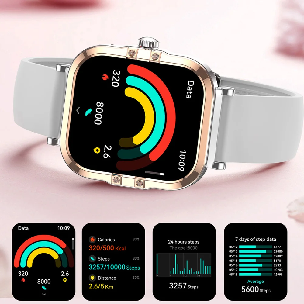 VALDUS VL52 PRO ساعة ذكية للزوجين بلوتوث مكالمة NFC معدل ضربات القلب ضغط الدم اللياقة البدنية الرياضة 2025 AMOLED 2 قطعة ساعة هدية