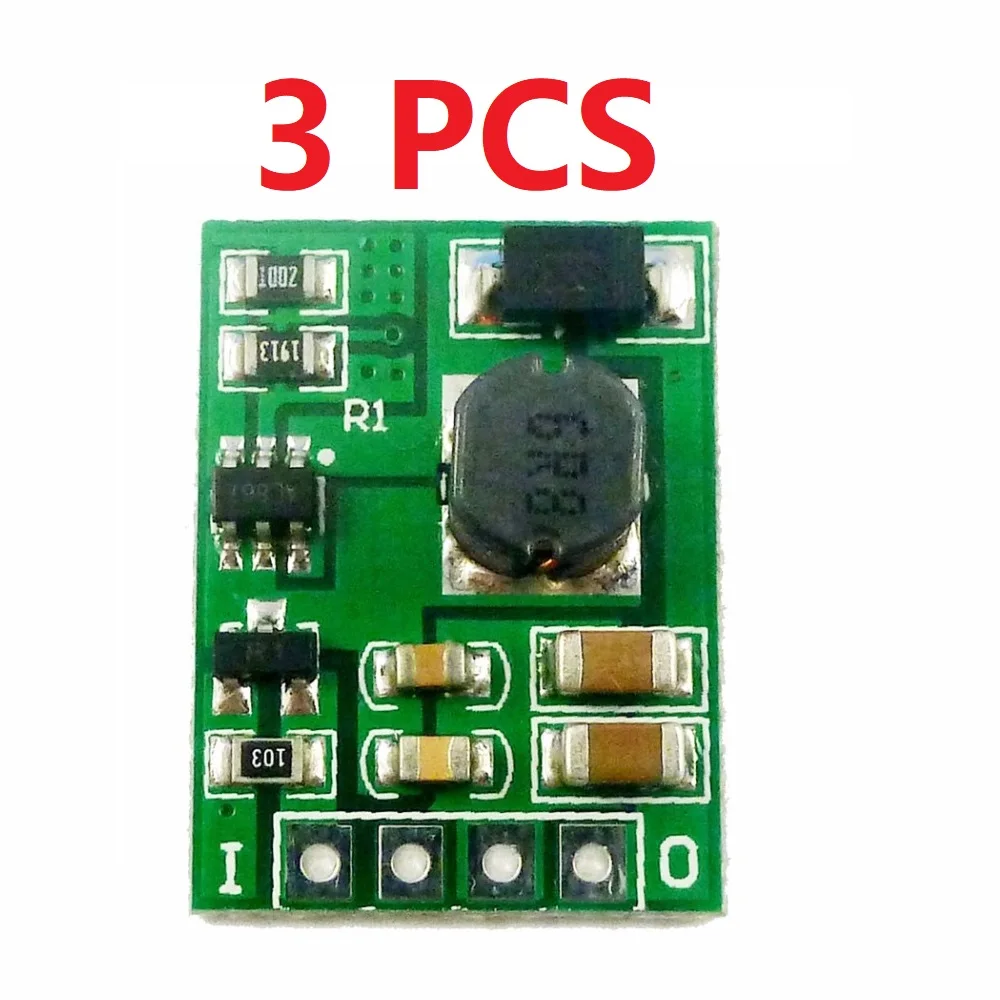 3 PCS DDEN12MA DC-DC Step-up Boost Converter Voltage Regulate Power Supply Module ON/OFF 3V 3.3V 3.7V 4.2V 5V to 5V 6V 9V 12V