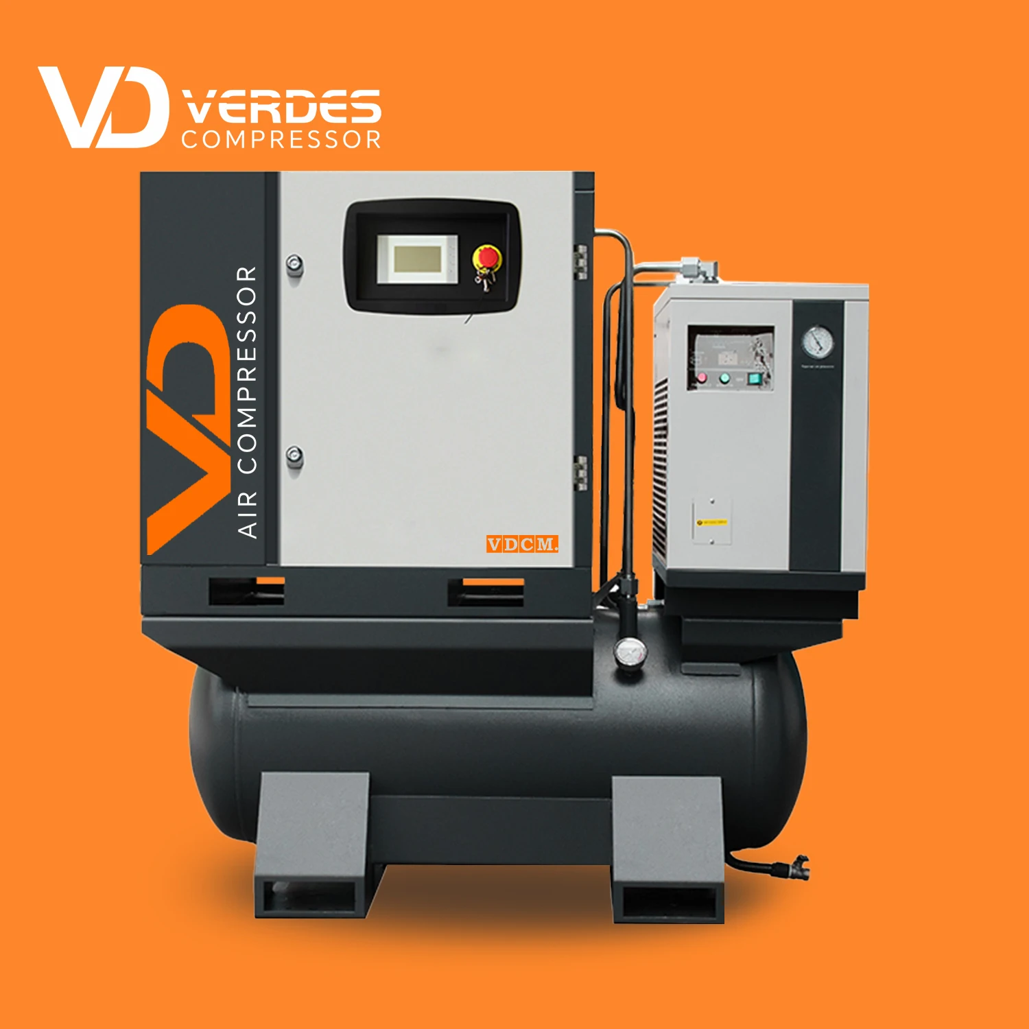 

200/300/400/500 L Industrial Electric Rotary Screw Air Compressor Integrated 3 In 1 Air Compressor Combined Air Dryer