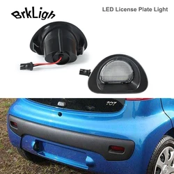 Luces LED blancas para matrícula de coche, 2 piezas, sin Error, para Peugeot 107, 2005-2014, Citroen C1, 2005-2013