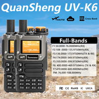 Quansheng UV-K6 Walkie Talkie 5W Air Band Radio Tyep C Charge UHF VHF DTMF FM Scrambler NOAA Wireless Frequency Two Way CB Radio