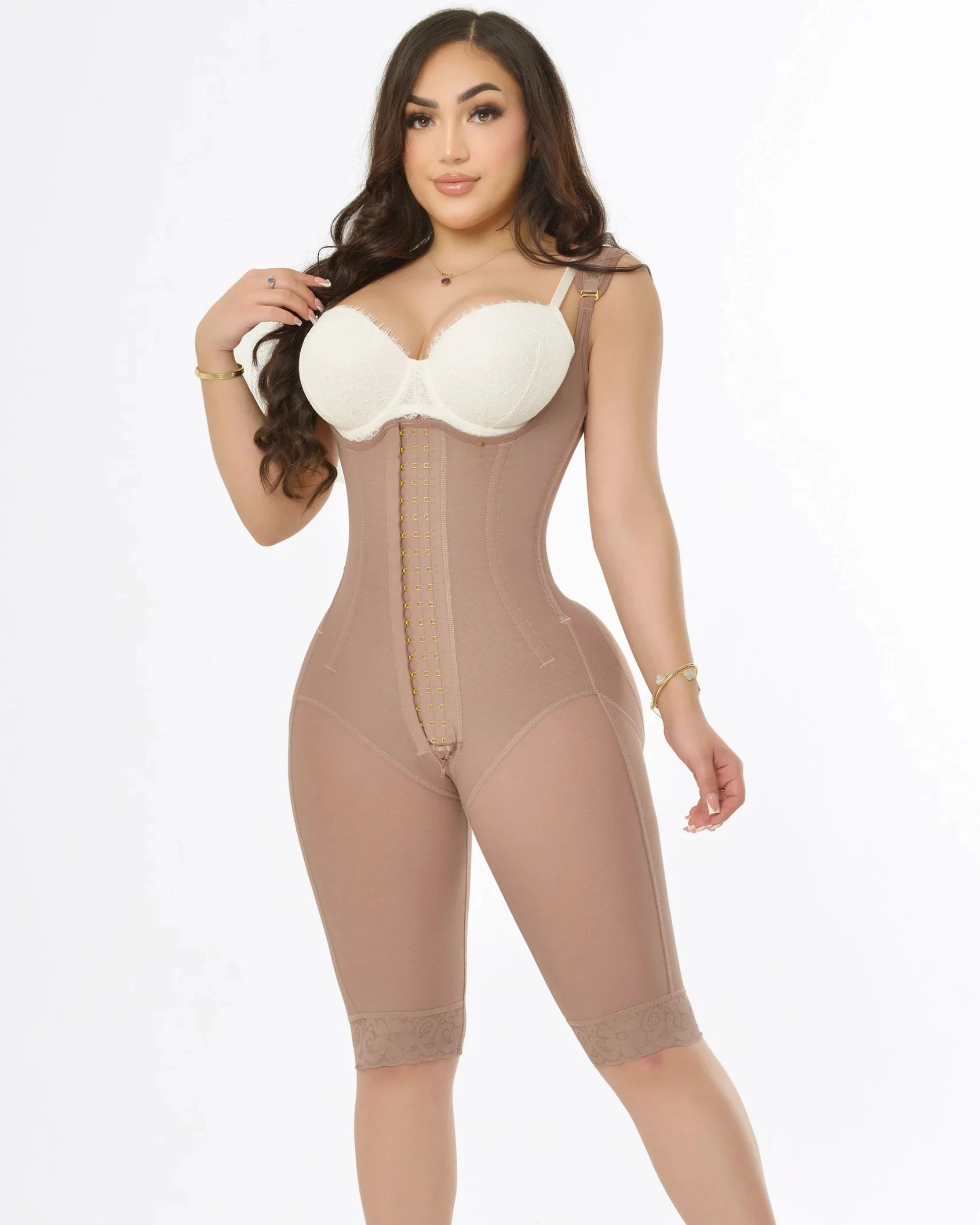 Fajas Colombiana BBL Post Op Surgery Supplies Women Shapewear With Adjustable Abdomen After Delivery Open Bust and Crotch Shaper